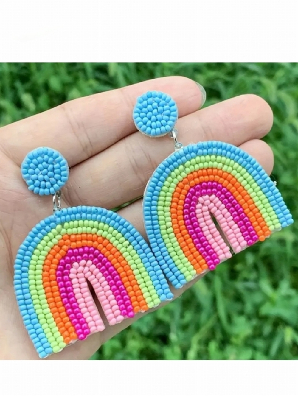 🌺Rainbow Earings Beaded Jewelry Rainbow Accessories